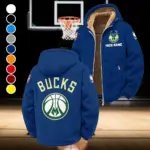 Streetwear Court Culture Winter Fleece Jacket, Cold Weather Hiking Fleece HVN1432MB - Navy