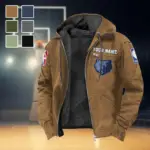 Athletic Fan Pride Flannel Hoodie, All-Season Fan Hoodie HVN1432MG - Camel