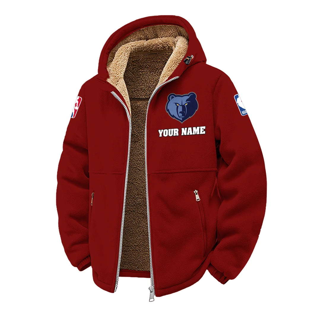 Athletic Fan Pride Winter Fleece Jacket, Snow-Ready Active Fleece HVN1432MG - Wine - Image 2