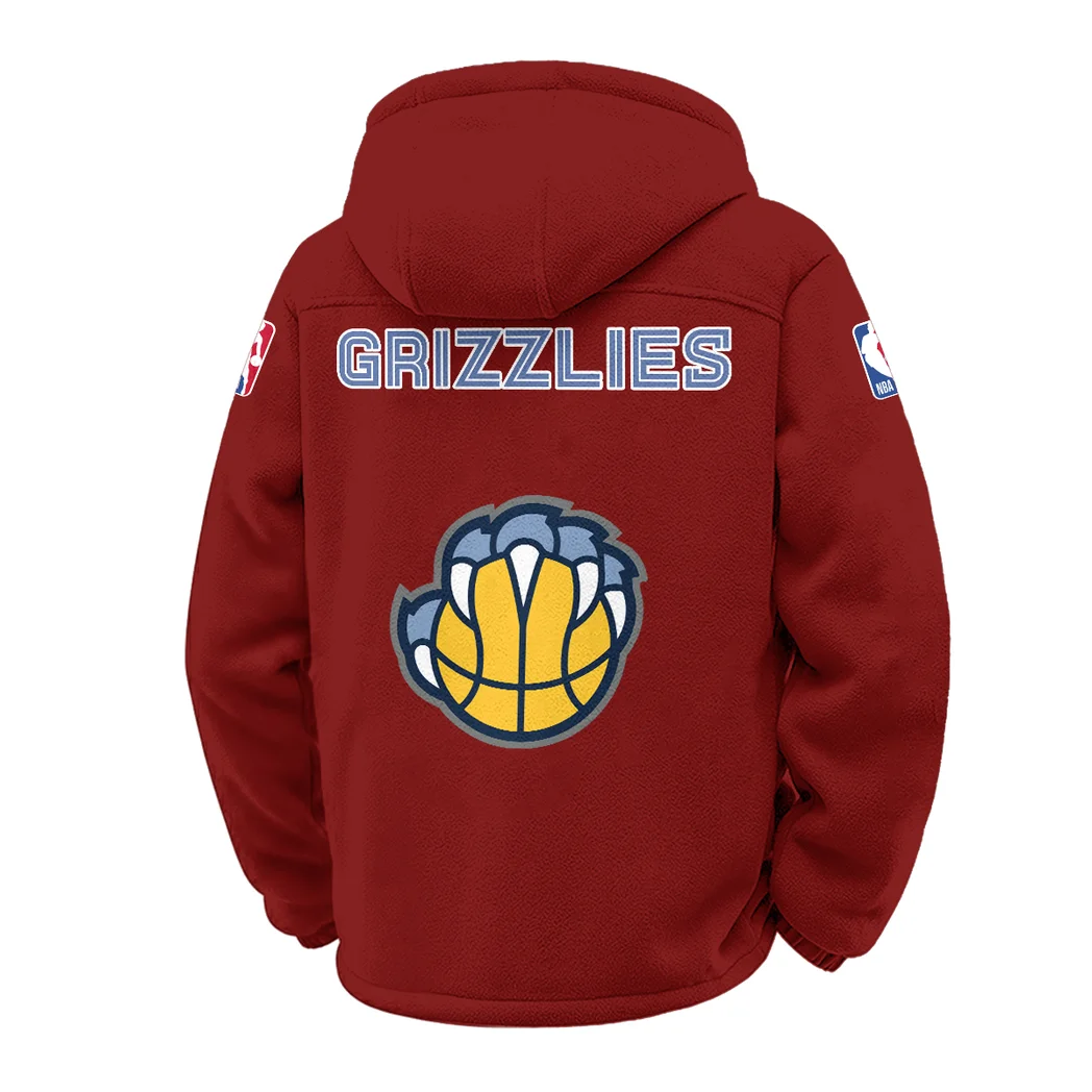 Athletic Fan Pride Winter Fleece Jacket, Snow-Ready Active Fleece HVN1432MG - Wine - Image 3