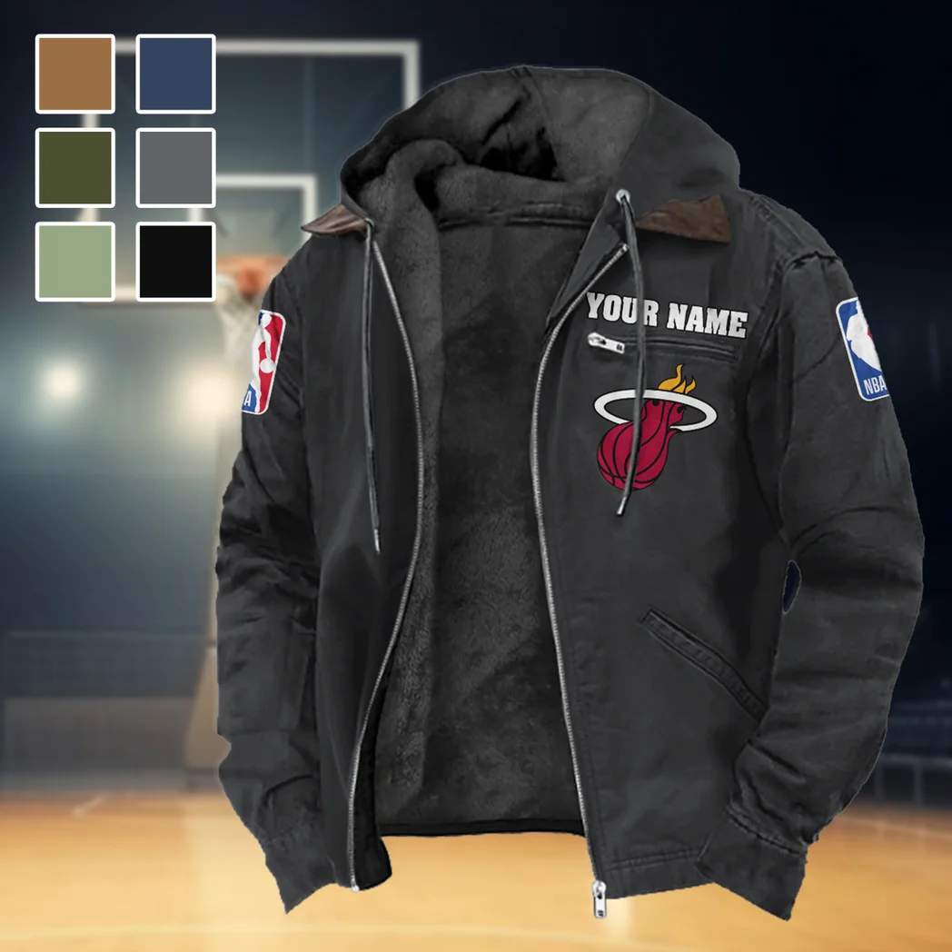 Everyday Basketball Lifestyle Flannel Hoodie, Bold Supporter Flannel Hoodie HVN1432MH - Black