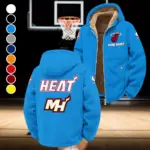 Everyday Basketball Lifestyle Winter Fleece Jacket, All-Mountain Sport Jacket HVN1432MH - Cyan