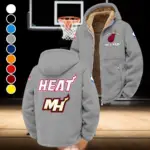 Everyday Basketball Lifestyle Winter Fleece Jacket, All-Mountain Sport Jacket HVN1432MH - Grey