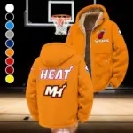 Everyday Basketball Lifestyle Winter Fleece Jacket, All-Mountain Sport Jacket HVN1432MH - Orange