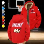Everyday Basketball Lifestyle Winter Fleece Jacket, All-Mountain Sport Jacket HVN1432MH - Red