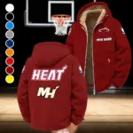 Everyday Basketball Lifestyle Winter Fleece Jacket, All-Mountain Sport Jacket HVN1432MH - Wine