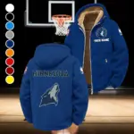 True Hoop Lifestyle Winter Fleece Jacket, Cross-Training Thermal Zip HVN1432MT - Navy