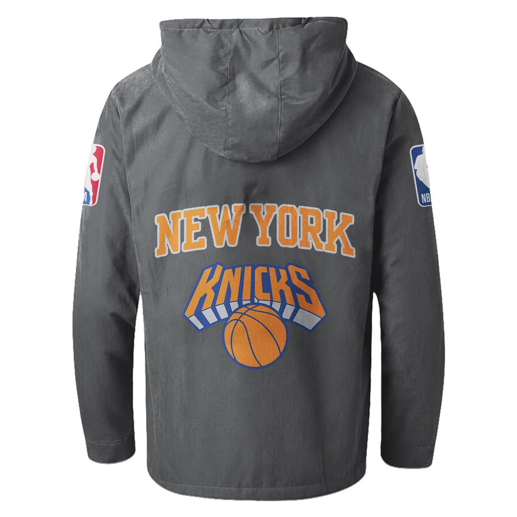 Hoop Passion Fans Flannel Hoodie, Fan Pride Hooded Flannel HVN1432NY - Gray - Image 3