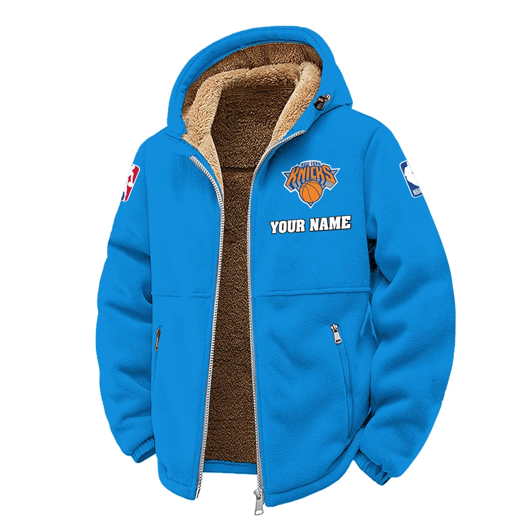 Hoop Passion Fans Winter Fleece Jacket, Winter Endurance Jacket HVN1432NY - Cyan - Image 2