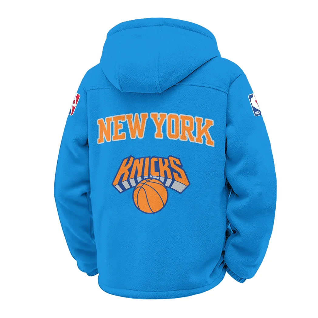 Hoop Passion Fans Winter Fleece Jacket, Winter Endurance Jacket HVN1432NY - Cyan - Image 3