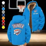 Everyday Hoop Fans Winter Fleece Jacket, Ultra-Soft Fleece Shell HVN1432OC - Cyan