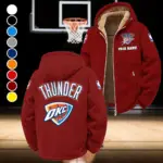 Everyday Hoop Fans Winter Fleece Jacket, Ultra-Soft Fleece Shell HVN1432OC - Wine