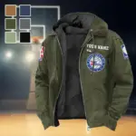 All-Season Sport Family Flannel Hoodie, Warm Sport Spirit Hoodie HVN1432PH - Green