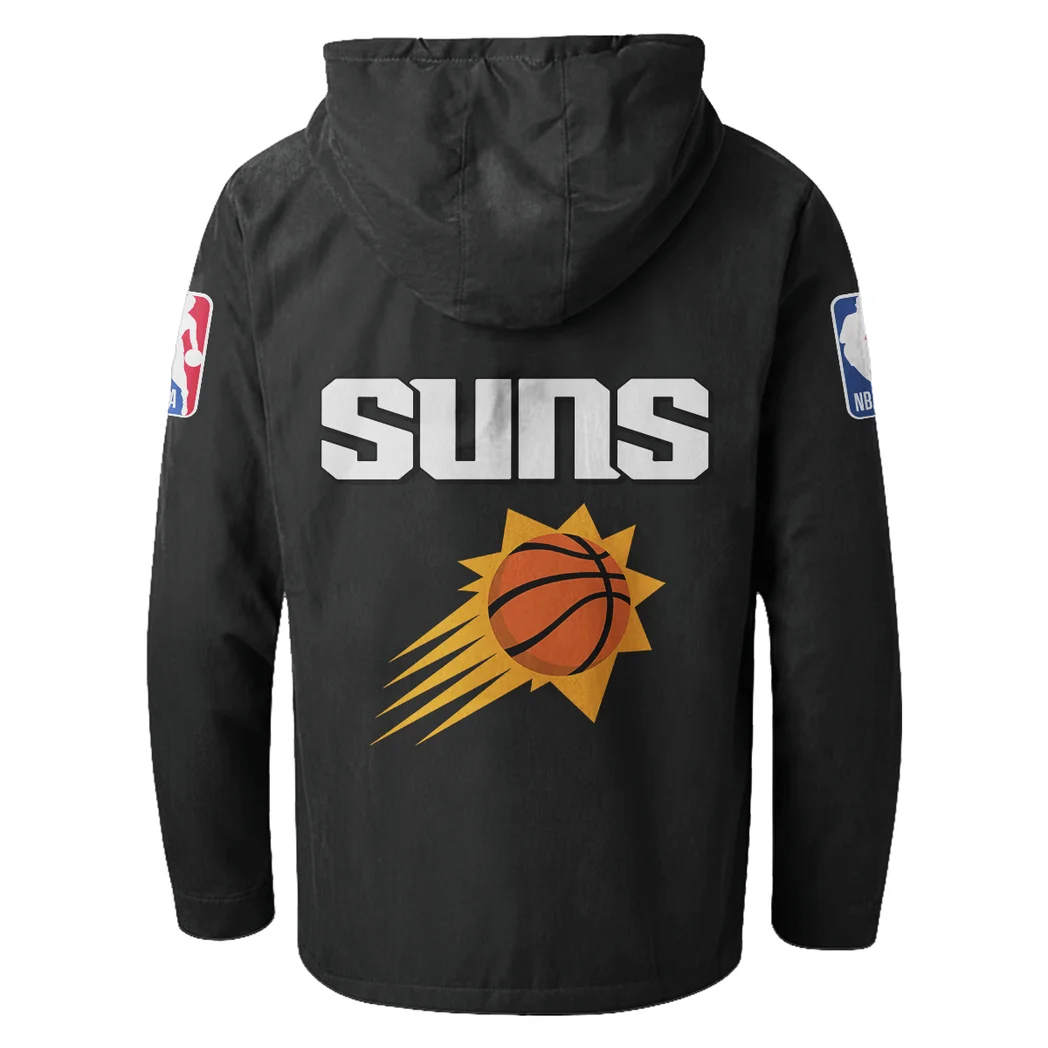 Streetwear Supporter Crew Flannel Hoodie, Essential Fan Flannel Hoodie HVN1432PS - Black - Image 3