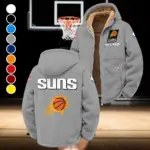 Streetwear Supporter Crew Winter Fleece Jacket, Luxe Microfleece Pullover HVN1432PS - Grey