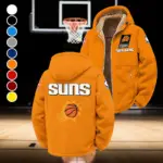 Streetwear Supporter Crew Winter Fleece Jacket, Luxe Microfleece Pullover HVN1432PS - Orange
