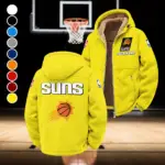 Streetwear Supporter Crew Winter Fleece Jacket, Luxe Microfleece Pullover HVN1432PS - Yellow