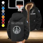 Streetwear Court Culture Winter Fleece Jacket, Warm Core Loft Fleece HVN1432SA - Black