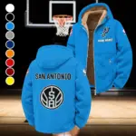 Streetwear Court Culture Winter Fleece Jacket, Warm Core Loft Fleece HVN1432SA - Cyan