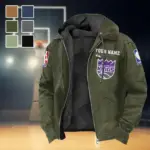 Streetwear Slam Crew Flannel Hoodie, Cold Game Day Hoodie HVN1432SK - Green