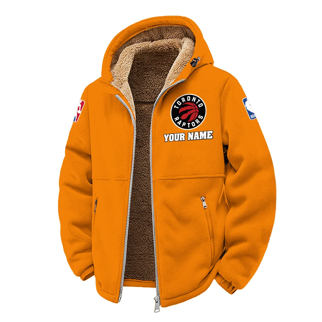 Hoop Passion Squad Winter Fleece Jacket, Breathable Winter Comfort HVN1432TR - Orange - Image 2