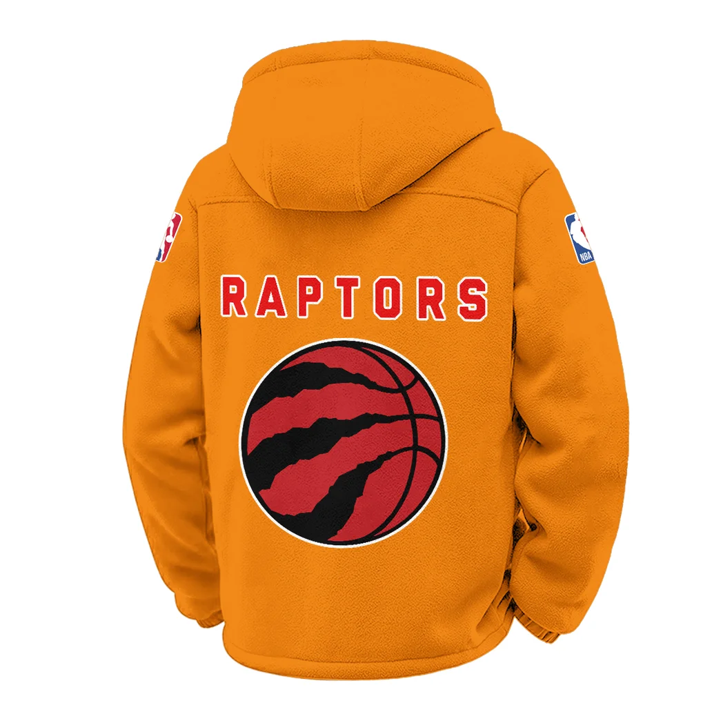 Hoop Passion Squad Winter Fleece Jacket, Breathable Winter Comfort HVN1432TR - Orange - Image 3