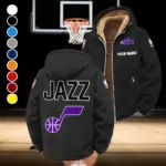 Sport Spirit Fans Winter Fleece Jacket, Premium Fleece Barrier HVN1432UJ - Black