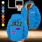 Sport Spirit Fans Winter Fleece Jacket, Premium Fleece Barrier HVN1432UJ - Cyan