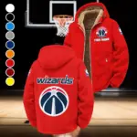 All-Season Hoop Squad Winter Fleece Jacket, Sherpa Lined Winter Fleece HVN1432WW - Red