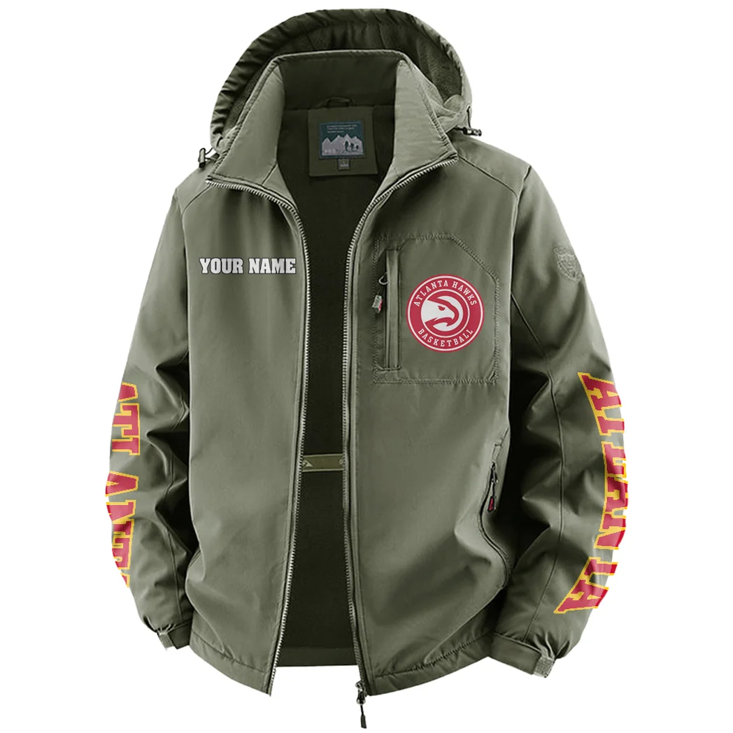 Bold Game Day Fans Fleece Windbreaker Jacket, Thermal Wind-Stop Jacket HVN1433AH - Green - Image 2
