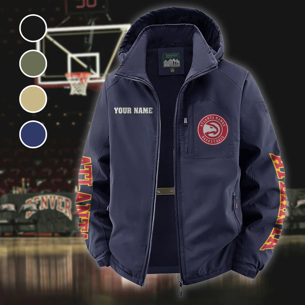 Bold Game Day Fans Fleece Windbreaker Jacket, Thermal Wind-Stop Jacket HVN1433AH - Navy