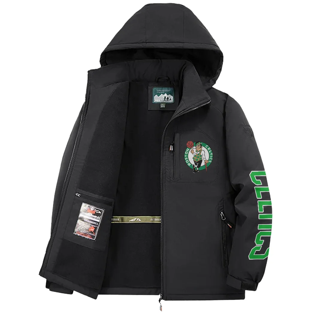 Bold Slam Supporters Fleece Windbreaker Jacket, Insulated Windbreaker Fleece HVN1433BC - Black - Image 3