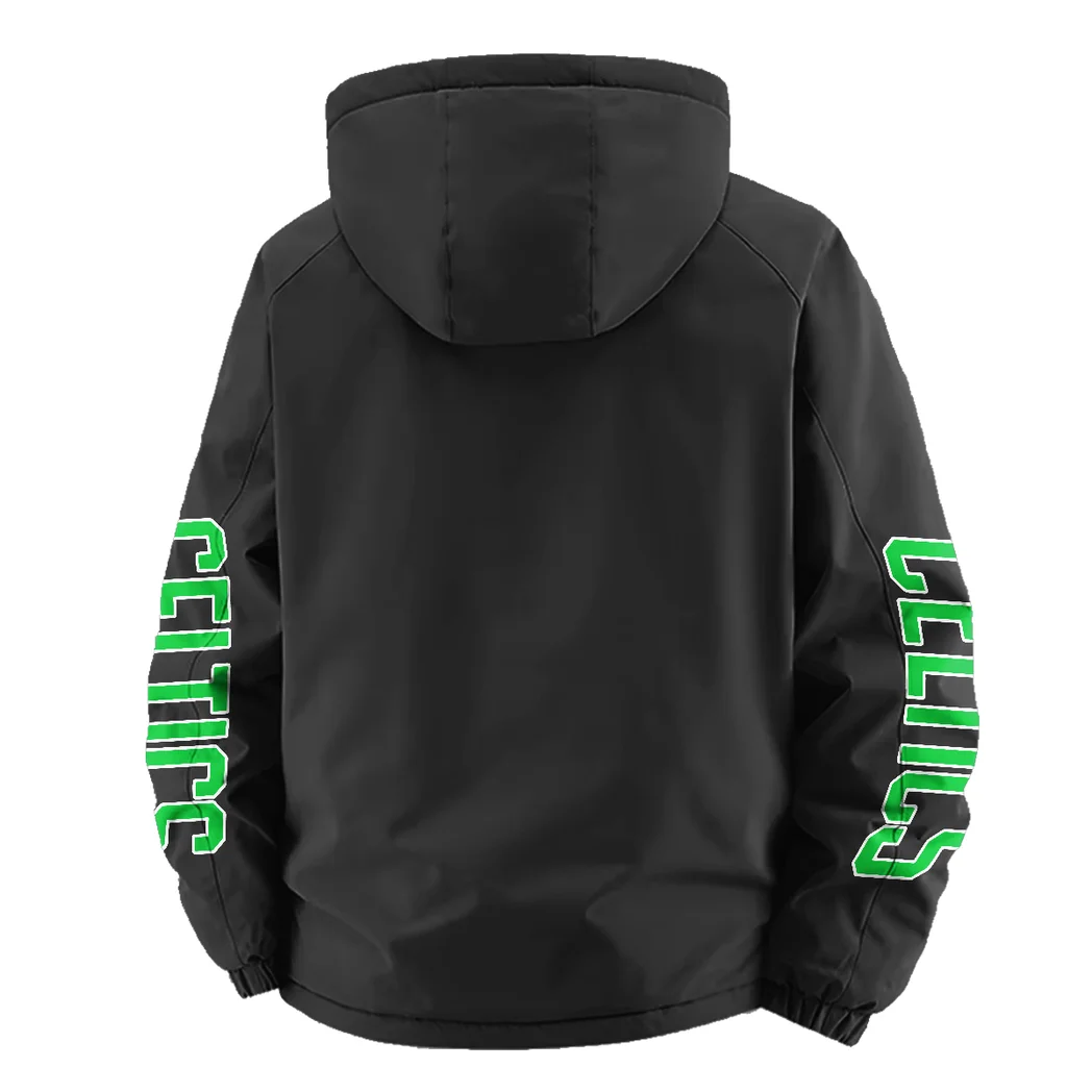 Bold Slam Supporters Fleece Windbreaker Jacket, Insulated Windbreaker Fleece HVN1433BC - Black - Image 4