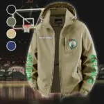Bold Slam Supporters Fleece Windbreaker Jacket, Insulated Windbreaker Fleece HVN1433BC - Khaki
