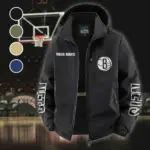 Bold Basketball Culture Fleece Windbreaker Jacket, All-Weather Fleece Shield HVN1433BN - Black