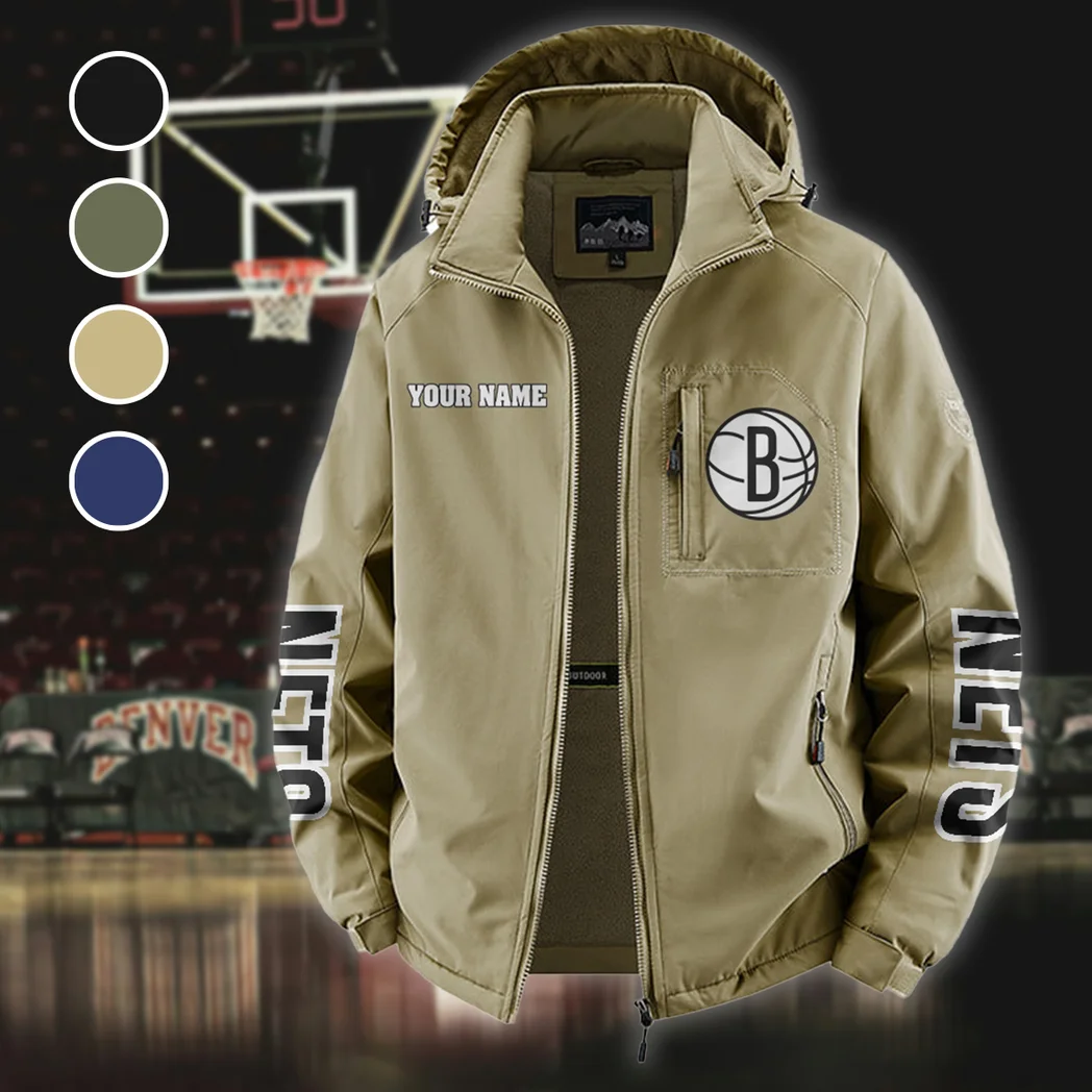 Bold Basketball Culture Fleece Windbreaker Jacket, All-Weather Fleece Shield HVN1433BN - Khaki