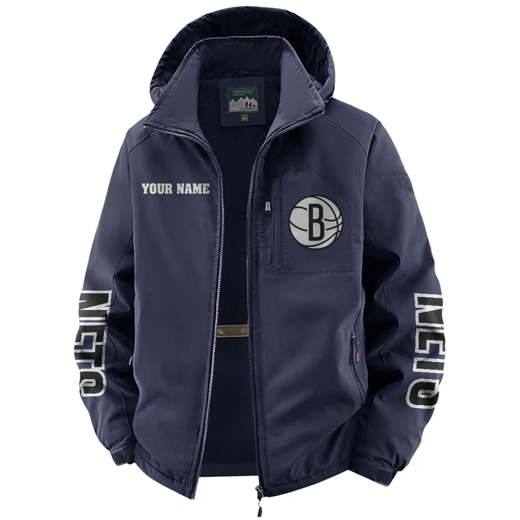 Bold Basketball Culture Fleece Windbreaker Jacket, All-Weather Fleece Shield HVN1433BN - Navy - Image 2