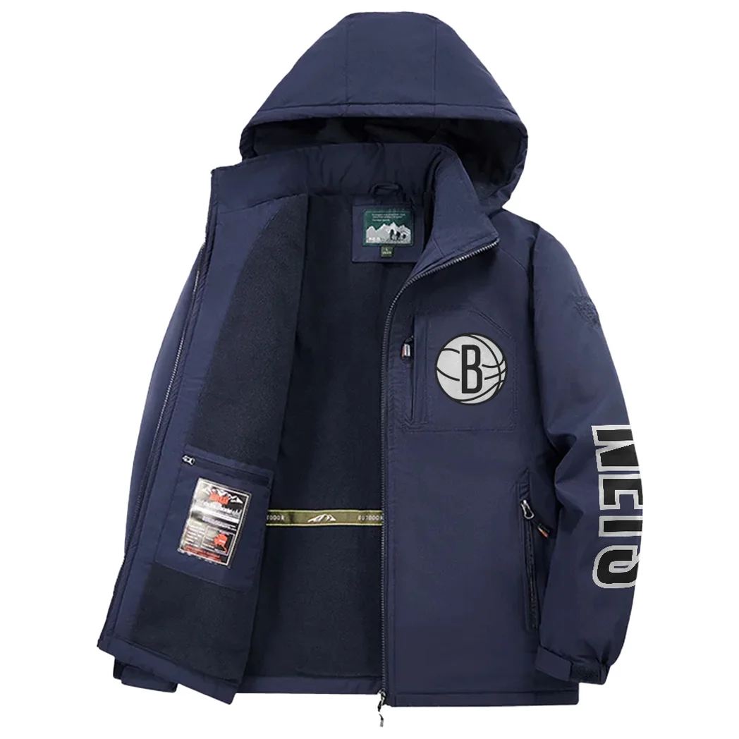 Bold Basketball Culture Fleece Windbreaker Jacket, All-Weather Fleece Shield HVN1433BN - Navy - Image 3