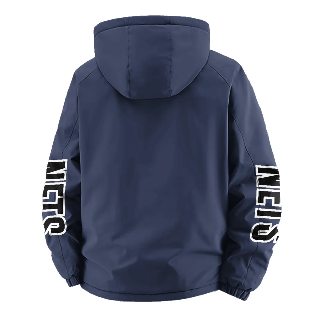 Bold Basketball Culture Fleece Windbreaker Jacket, All-Weather Fleece Shield HVN1433BN - Navy - Image 4