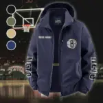 Bold Basketball Culture Fleece Windbreaker Jacket, All-Weather Fleece Shield HVN1433BN - Navy