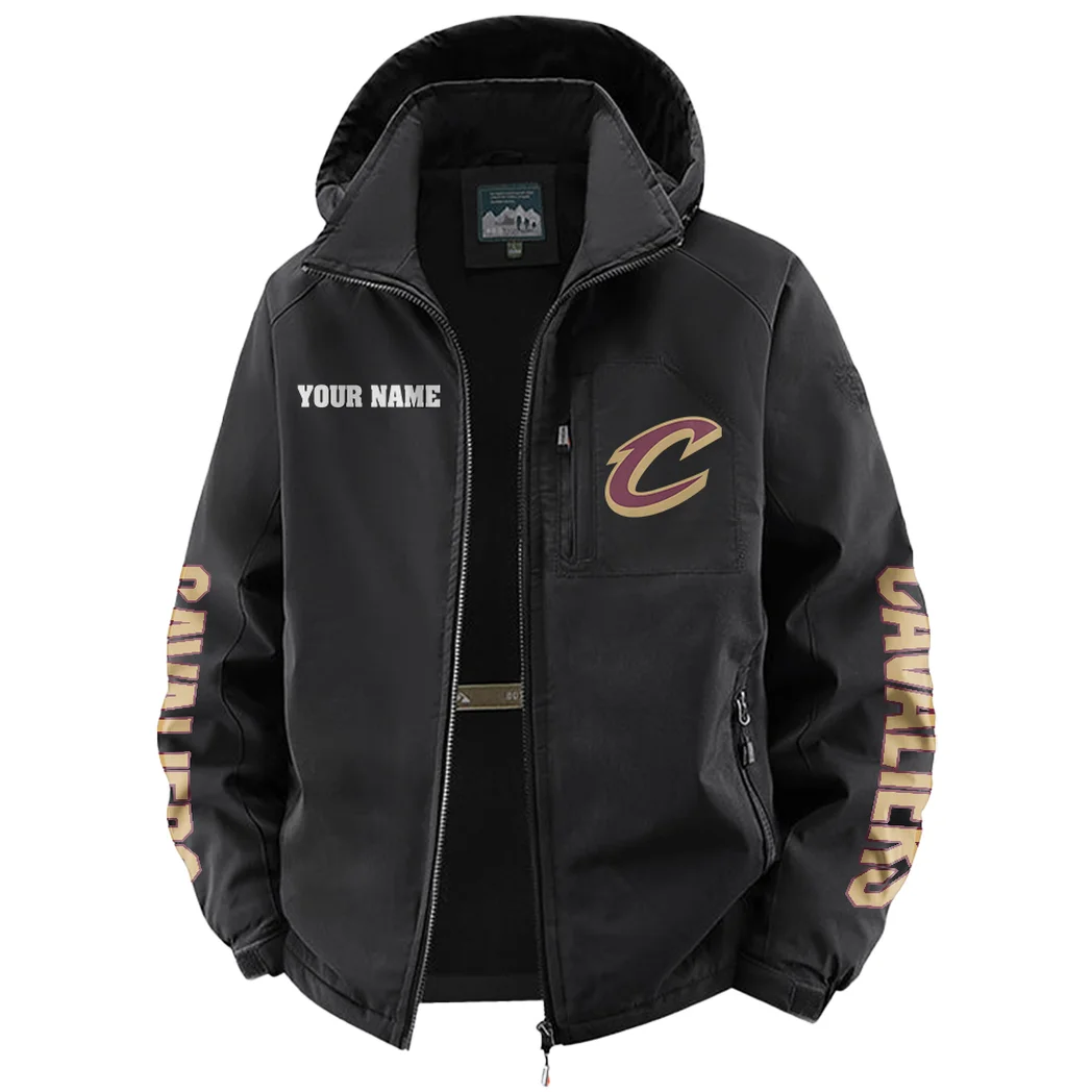 Everyday Hoop Lifestyle Fleece Windbreaker Jacket, Storm-Blocker Fleece HVN1433CC - Black - Image 2