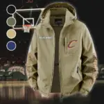 Everyday Hoop Lifestyle Fleece Windbreaker Jacket, Storm-Blocker Fleece HVN1433CC - Khaki
