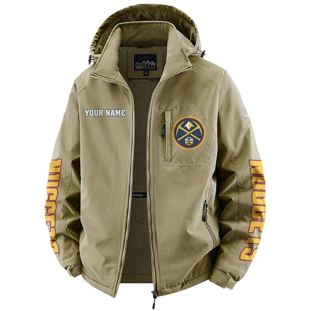 Loyal Supporter Energy Fleece Windbreaker Jacket, Dual-Layer Protection Jacket HVN1433DN - Khaki - Image 2