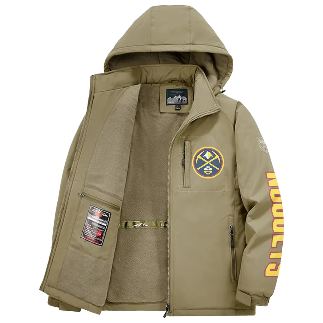 Loyal Supporter Energy Fleece Windbreaker Jacket, Dual-Layer Protection Jacket HVN1433DN - Khaki - Image 3