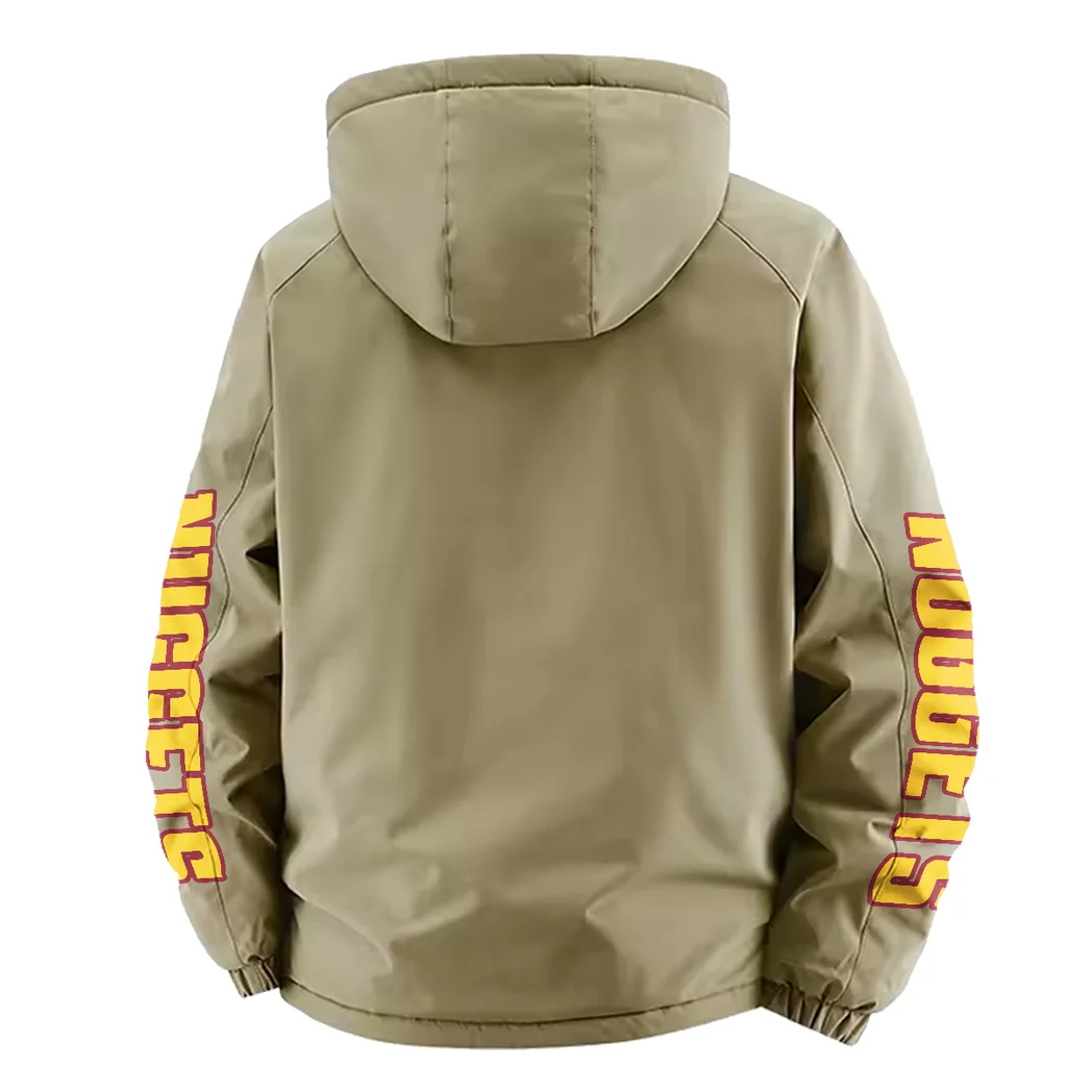 Loyal Supporter Energy Fleece Windbreaker Jacket, Dual-Layer Protection Jacket HVN1433DN - Khaki - Image 4