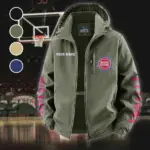 Loyal Hoop Fans Fleece Windbreaker Jacket, Weather-Guard Fleece HVN1433DP - Green