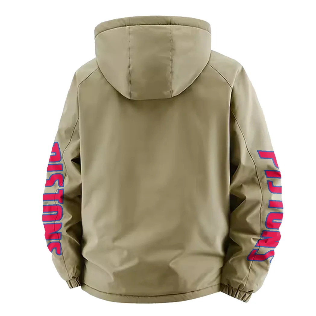 Loyal Hoop Fans Fleece Windbreaker Jacket, Weather-Guard Fleece HVN1433DP - Khaki - Image 4