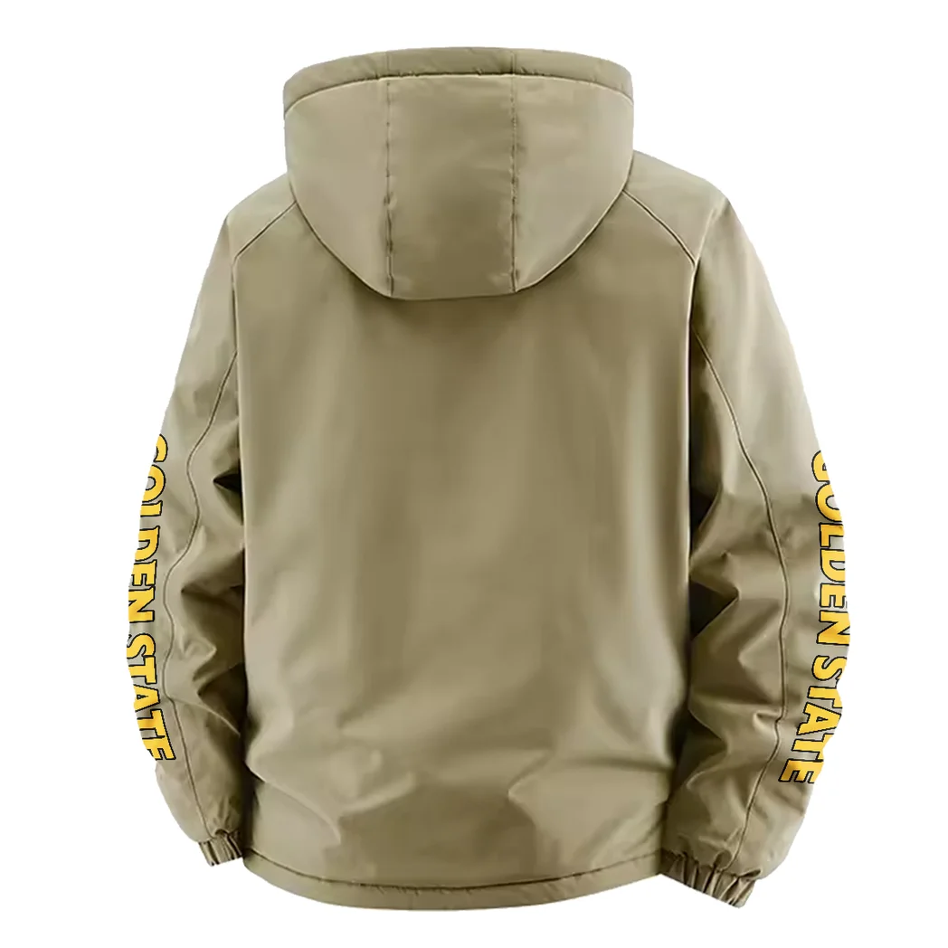 Play Spirit Fleece Windbreaker Jacket, Thermal Wind-Deflector HVN1433GS - Khaki - Image 4