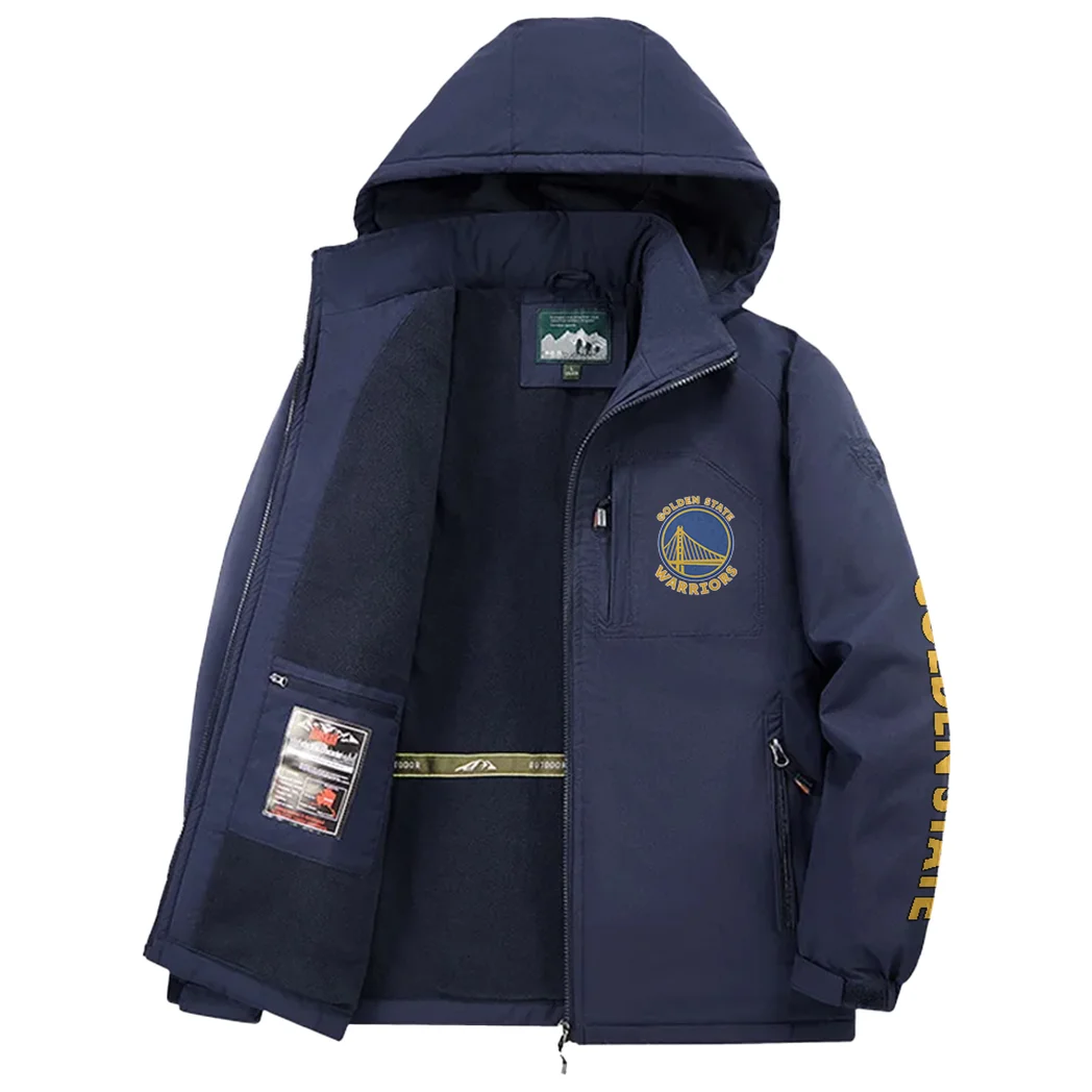 Play Spirit Fleece Windbreaker Jacket, Thermal Wind-Deflector HVN1433GS - Navy - Image 3