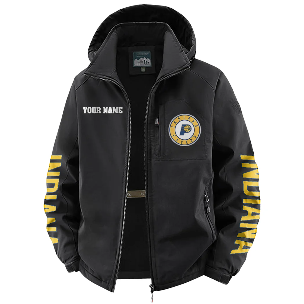 All-Season Supporters Fleece Windbreaker Jacket, High-Output Training Jacket HVN1433IP - Black - Image 2